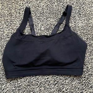 FABLETICS Sports Bra Black Hook and Eye Padded Adjustable Strap Size Sm / Med